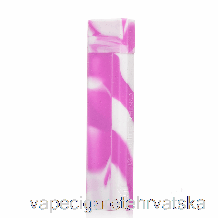 Vape Cigarete White Rhino Silikon Dab Out [quartz] Purple White (uv Sjaj)